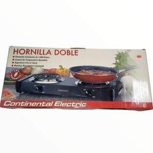 Continental Double Electric Burner New in  Box